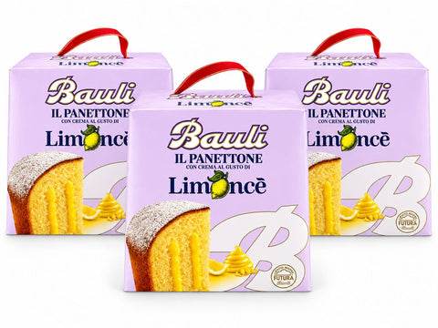 3x Bauli Il Panettone Limoncè mit Creme mit Limoncè-Geschmack 700 g