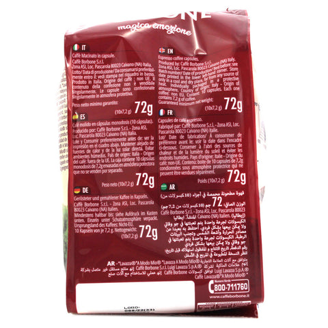 MHD 09/2026 Borbone Miscela Nobile Capsule Lavazza* A modo Mio* kompatible Kapseln für den Heimgebrauch 10 x 7,2 g