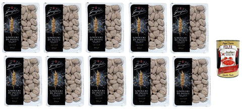 10x Pasta Integrale Gnocchi di patate Vollkorn-Hartweizen Bio-Produkt 500g + Italian Gourmet polpa 400g