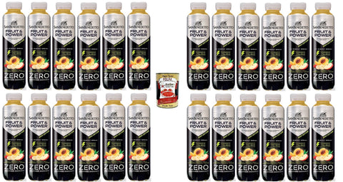 San Benedetto- Fruit & Power Zero Dark Edition ohne Zuckerzusatz 24x 400ml+ Italian Gourmet polpa 400g