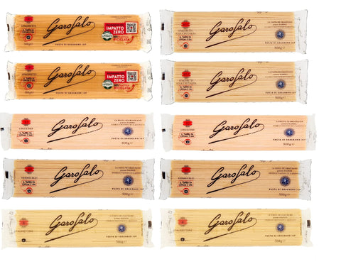 TESTPAKET Pasta Lange Pasta (10x 500g) Italian Hartweizengrieß Nudeln + Italian Gourmet polpa 400g