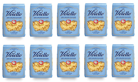 10x Voiello La Mafalda n°140 Pasta 100% Italienischer Weizen 500g Teigwaren aus Hartweizengrieß Bronze-Zeichnung
