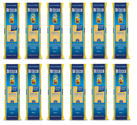 12x De Cecco Spaghettoni Grandi n°414 Italienische Pasta Teigwaren aus Hartweizengrieß 500g