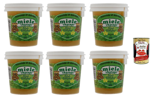 Vastapi millefiori denso, Dichter Honig 6x 250g + Italian Gourmet polpa 400g