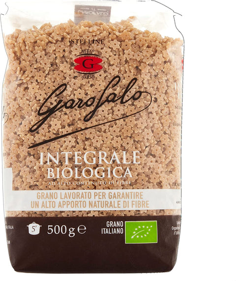 10x Pasta Integrale Stelline Vollkorn-Hartweizen Bio-Produkt 500g + Italian Gourmet polpa 400g