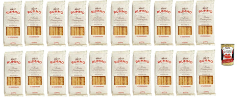 Rummo Le Leggendarie Mafaldine № 80 Pasta Lenta Lavorazione Teigwaren aus Hartweizengrieß Bronze-Zeichnung 20x 500g + Italian Gourmet polpa 400g