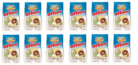 12x Divella Ottimini alle Nocciole Shortbread Kekse mit gehackten Haselnüssen 350g biscuits cookies italienische Kekse