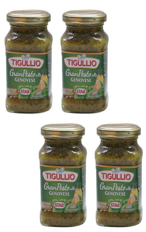 Tigullio: "Gran Pesto alla Genovese" Genovese Pesto – 190 ml (4 Stück)