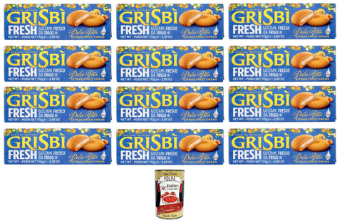 Grisbi Dolce Vita Mürbeteiggebäck gefüllt mit zarter Zitruscreme (40%) 12x112.5gr + Italian Gourmet polpa 400gr