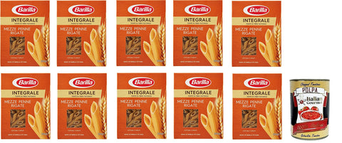 10x Pasta Barilla mezze penne rigate integrali Vollkorn italienisch Nudeln 500 g