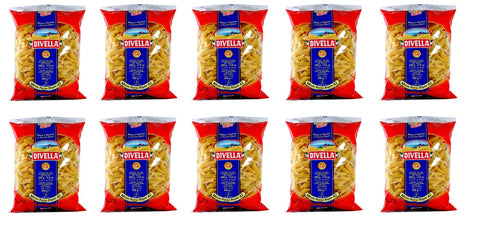 10x Pasta Divella 100% Italienisch N° 42 Mezze penne Rigate 500 g