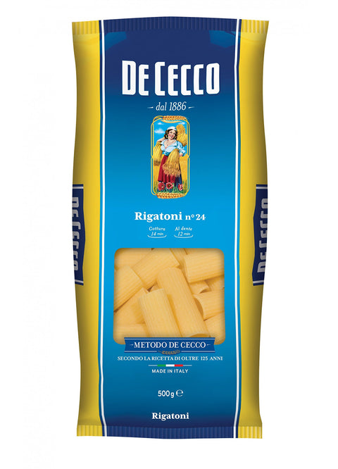 10x Pasta De Cecco 100% Italienisch Rigatoni n. 24 Nudeln 500g
