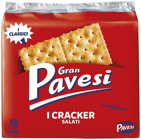12x Gran Pavesi Crackers salati Salzgebäck gesalzen 560g kekse gebäck