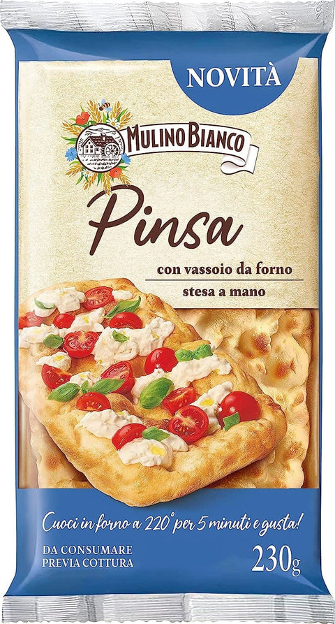 7x Mulino bianco handgerollte Pinsa mit Sauerteig 230g + Italian Gourmet Polpa 400g
