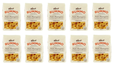 10x Rummo Elicoidali N°49 Pasta Lenta Lavorazione Teigwaren aus Hartweizengrieß Bronze-Zeichnung 500g