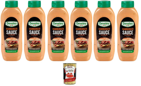 Salsa Hamburger Squeeze Sauce 6x 875 ml+ Italian Gourmet polpa 400g