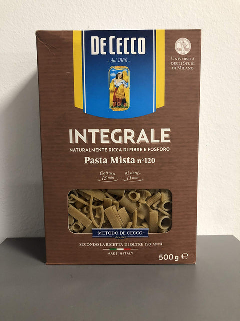 Pasta De Cecco Pasta mista integrali n. 120 Vollkorn italienisch Nudeln 500 g