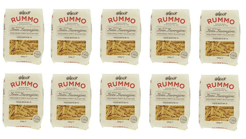 10x Rummo Pasta Mista N°74 Lenta Lavorazione Teigwaren aus Hartweizengrieß Bronze-Zeichnung 500g