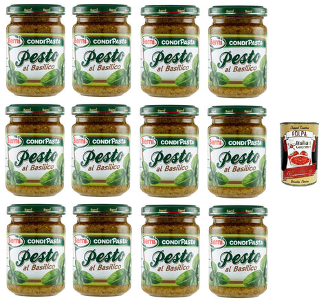 Berni Pesto BasilicoBasilikum-Pesto 12x135gr + Italian Gourmet polpa 400g