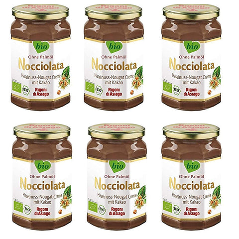Rigoni di Asiago - Nocciolata - 6x 700g | Nuss Nougat Creme | Haselnusscreme ohne Palmöl | Nuss Nougat Creme ohne Palmöl | Brotaufstrich