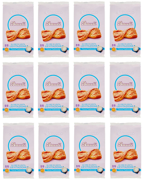 12x Bauli Treccia Tradizionale Blätterteigzopf Zopf Traditionell Packung à 240g,Jede Packung enthält 6 Zopf à 40g