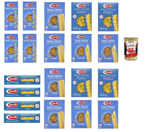 TESTPAKET senza Glutine Glutenfrei pasta nudeln 20 x 400G + Italian Gourmet polpa 400g