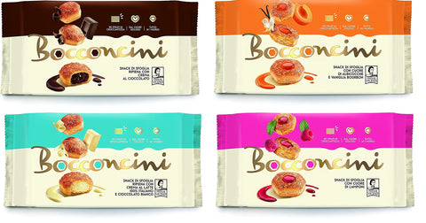 Testpalet Matilde Vicenzi millefoglie bocconcini al cioccolato albicocca lampone e cioccolato bianco Schokolade 4x 90g kekse…