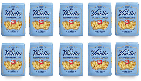 10x Voiello Il Gran Fusillo n°180 Pasta 100% Italienischer Weizen 500g Bronze-Zeichnung