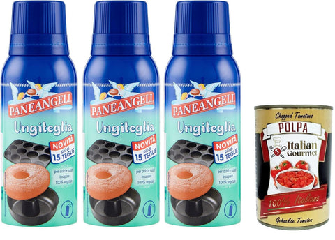 Paneangeli Ungiteglia per dolci e salati insapore Paneangeli-Fett für geschmacksneutrale Süßigkeiten und herzhafte Gerichte 3x75ml+ Italian Gourmet Polpa di Pomodoro 400g