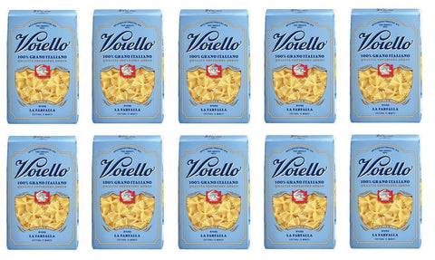 10x Voiello La Farfalla n°192 Pasta 100% Italienischer Weizen 500g Teigwaren aus Hartweizengrieß Bronze-Zeichnung