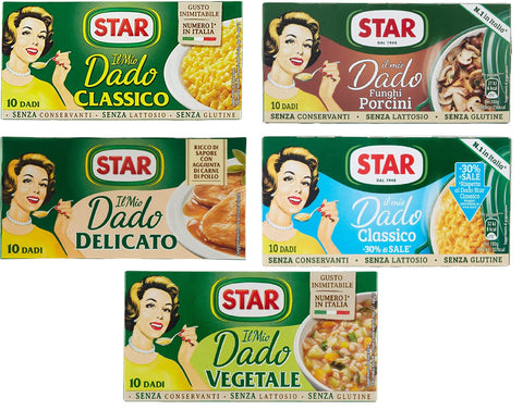Star Dado Brodo Suppenwürfel für Brühe (5 x 10 Stück)