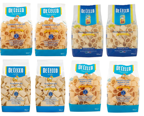 Testpaket Pasta De Cecco Le specialita'100% Italienisch Nudeln 8x 500g + Italian Gourmet Polpa 400g
