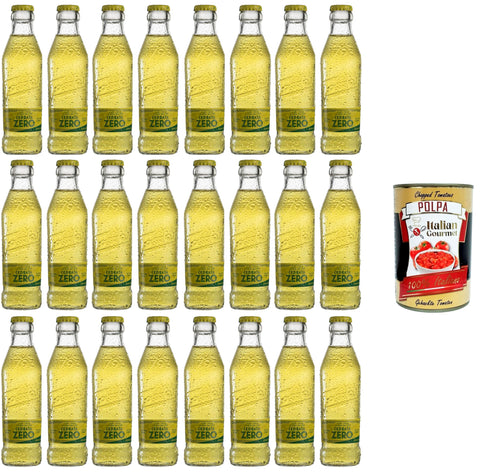 Tassoni Cedrata Zero, ohne Zucker und ohne Kalorien 24x18cl+ Italian Gourmet polpa 400g