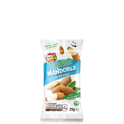 Aperisnack B-Fruit Mandorle Naturali Sgusciate Naturbelassene, geschälte Mandeln, 20 Einzelportionen à 25 g