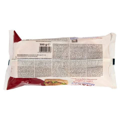 MHD 04/11/2026 Roberto Maxi Hamburger Integrale Brot mit Vollkornmehl und Sesamkörnern,Packung mit 300g, Jede Packung enthält 4 Hamburger Buns