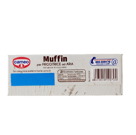 3x Cameo Preparato per Muffin per friggitrice ad aria con gocce di cioccolato Muffin-Backmischung für die Heißluftfritteuse mit Schokostückchen, 155 g