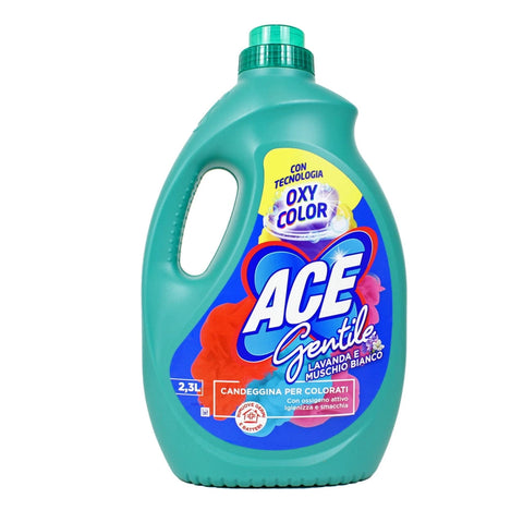 Ace Bleichmittel ACE Gentile Muschio bianco e Bleichmittel für Bunt 2,3L - Ruiniertes Etikett 8001480719132