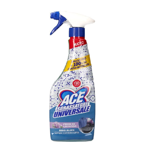 Ace Entfetter ACE Spray Sgrassatore Universale Fiori di Lavanda Senza Candeggina  Universeller Sprühentfetter 600 ml 8001480721357