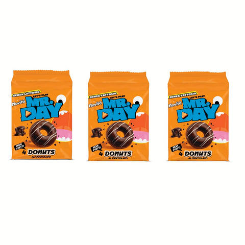 ACE+ Kategorien 3x Mr.Day Donuts al Cioccolato Schokoladen-Donuts 200g