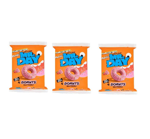 ACE+ Kategorien 3x Mr.Day Donuts Alla Fragola Erdbeer-Donuts 200g