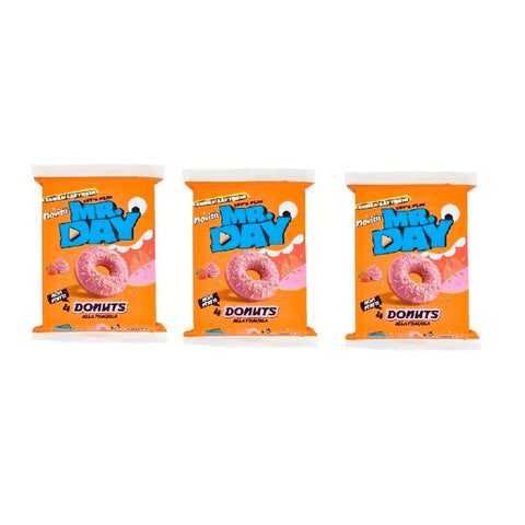 ACE+ Kategorien 3x Mr.Day Donuts Alla Fragola Erdbeer-Donuts 200g