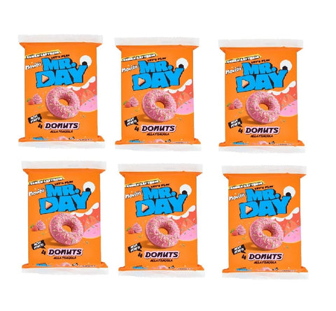 ACE+ Kategorien 6x Mr.Day Donuts Alla Fragola Erdbeer-Donuts 200g