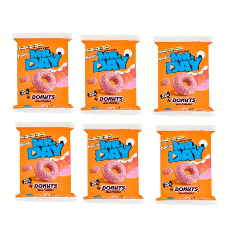 ACE+ Kategorien 6x Mr.Day Donuts Alla Fragola Erdbeer-Donuts 200g