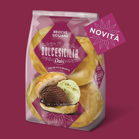 ACE+ Kategorien Dolcesicilia Brioche Siciliana per Gelato e Granita Sizilianische Brioche für Eiscreme und Granita, 10 x 280 g