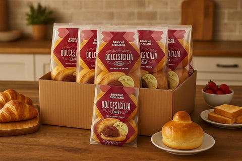 ACE+ Kategorien Dolcesicilia Brioche Siciliana per Gelato e Granita Sizilianische Brioche für Eiscreme und Granita, 10 x 280 g