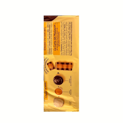 Fisarmoniche Cioccolato 9x 296g Italienisches Frühstücksgebäck mit Schokoladencreme, 8 Stück pro Packung, süßes Gebäck für Milch