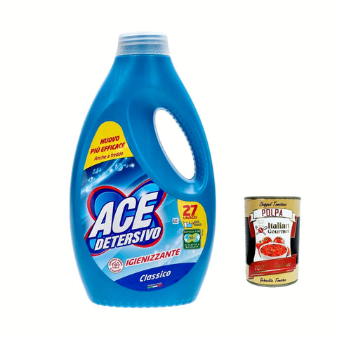 ACE Detersivo Igienizzante Classico, 3x 1350 ml, 81 waschen, Waschmittel, Flüssigwaschmittel Waschmaschine italienisch Original