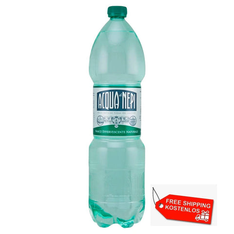 Acqua di Nepi Wasser Acqua di Nepi acqua minerale effervescente naturale pet natürliches sprudelndes Mineralwasser 12x1,5 l 8032909570119