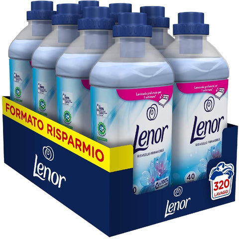 Affinity Lenor konzentrierter Waschmaschinen-Weichspüler 320 Waschgänge (8x40) Lavendel und Kamille weichmachende Wirkung Maxi-Format lang anhaltende Frische