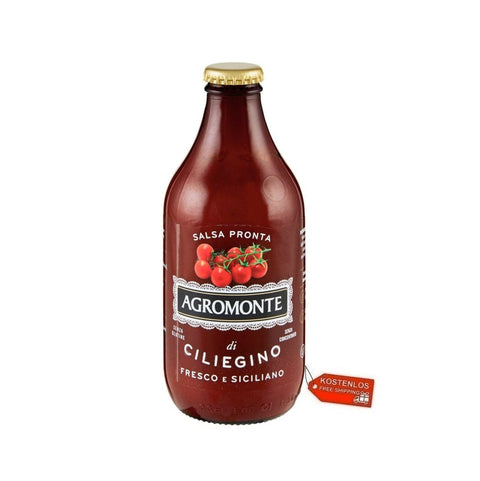 Agromonte Tomatensauce 12x Agromonte Salsa Pronta di Ciliegino Fertige Kirschtomatensauce 330 g 8032817240319